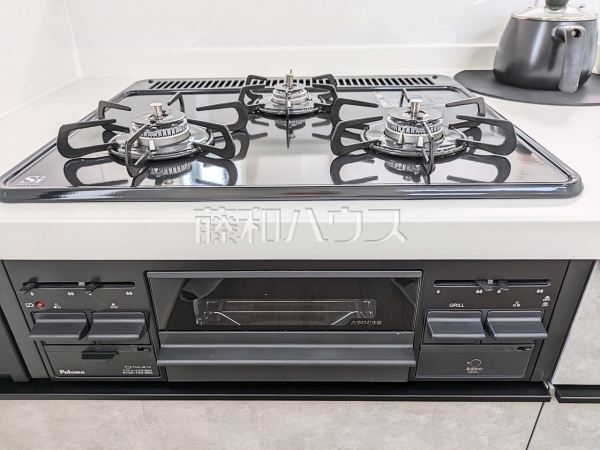 1号棟 キッチンコンロ・グリル 【うるま市石川曙3丁目】 1号棟 キッチンコンロ・グリル 【うるま市石川曙3丁目】