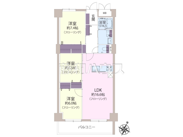 間取図 【日商岩井今泉マンション 】 間取図 【日商岩井今泉マンション 】