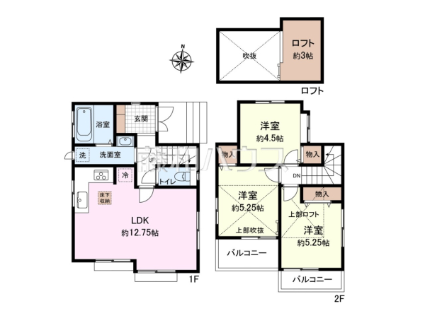 間取図 【小平市小川町1丁目】 間取図 【小平市小川町1丁目】
