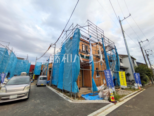 接道状況および現場風景 【狛江市駒井町3丁目】