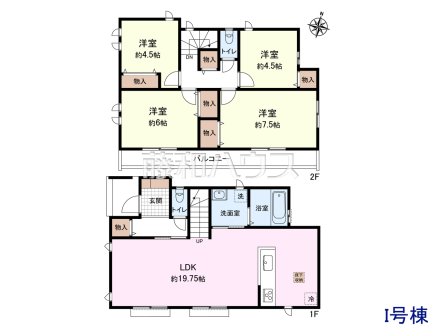 I号棟 間取図 【狛江市駒井町3丁目】