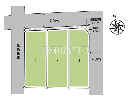 全体区画図 【三鷹市野崎2丁目】