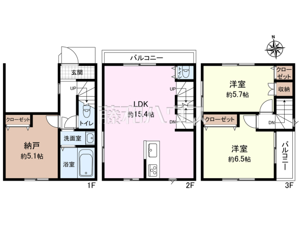 間取図 【調布市国領町5丁目】 間取図 【調布市国領町5丁目】