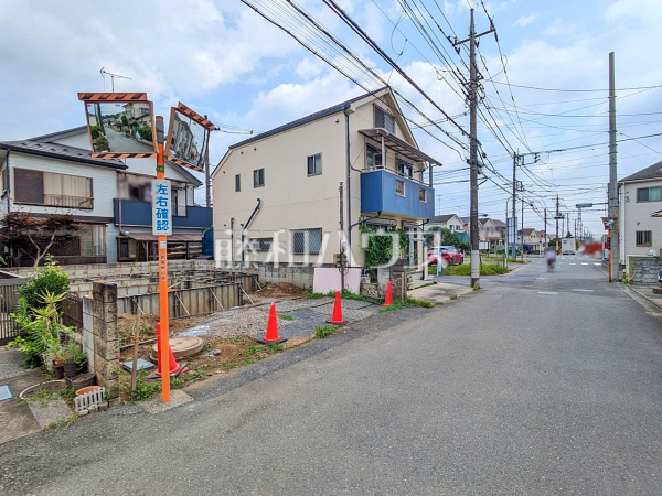 接道状況および現場風景 【武蔵村山市伊奈平6丁目】 接道状況および現場風景 【武蔵村山市伊奈平6丁目】
