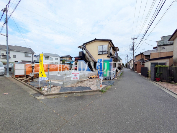 接道状況および現場風景 【調布市深大寺東町1丁目】 接道状況および現場風景 【調布市深大寺東町1丁目】