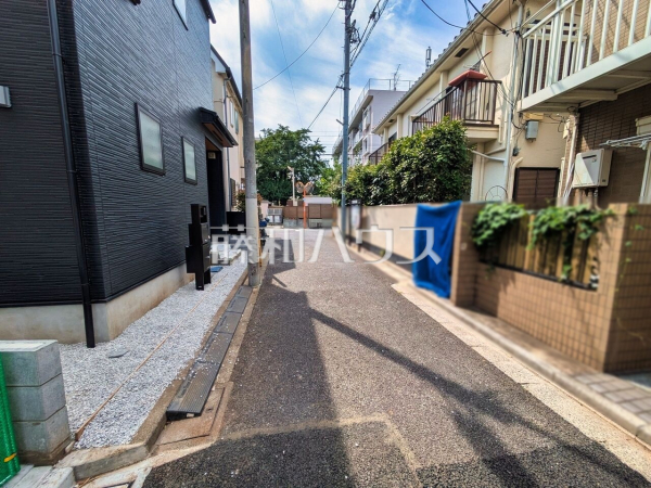 接道状況および現場風景 【杉並区高円寺北4丁目】 接道状況および現場風景 【杉並区高円寺北4丁目】