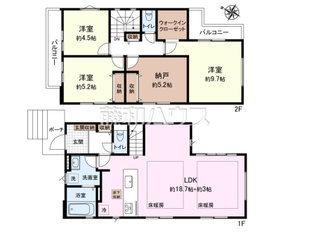 間取図 【武蔵村山市大南4丁目】