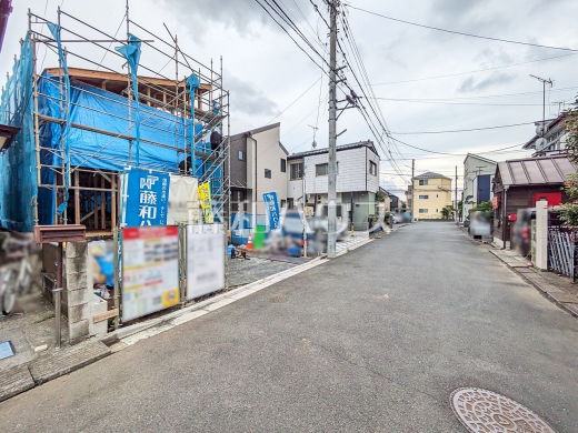 接道状況および現場風景 【武蔵村山市大南4丁目】