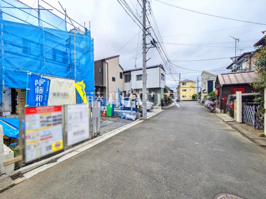 接道状況および現場風景 【武蔵村山市大南4丁目】