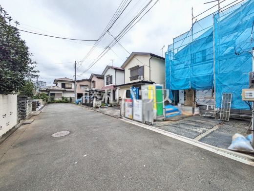 接道状況および現場風景 【武蔵村山市大南4丁目】