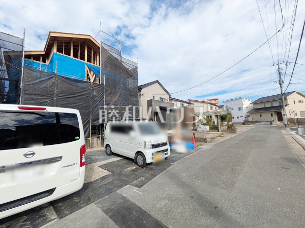 4号棟 接道状況および現場風景 【福岡市東区土井2丁目】 4号棟 接道状況および現場風景 【福岡市東区土井2丁目】