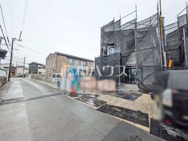 3号棟 接道状況および現場風景 【福岡市東区土井2丁目】 3号棟 接道状況および現場風景 【福岡市東区土井2丁目】