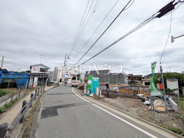 接道状況および現場風景 【稲城市押立】 接道状況および現場風景 【稲城市押立】