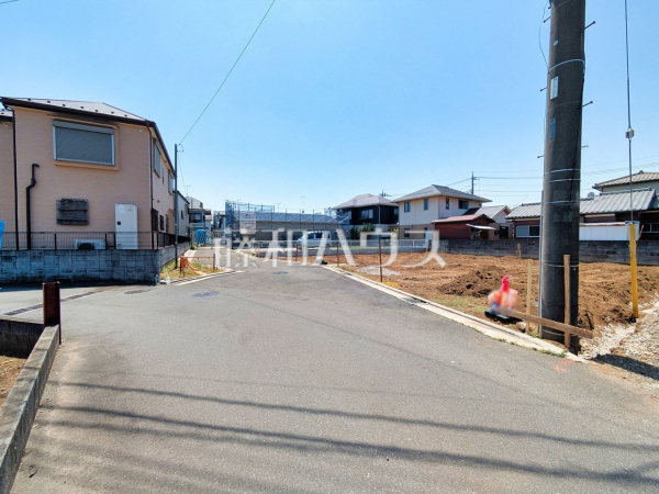 接道状況および現場風景 【所沢市大字上安松】 接道状況および現場風景 【所沢市大字上安松】