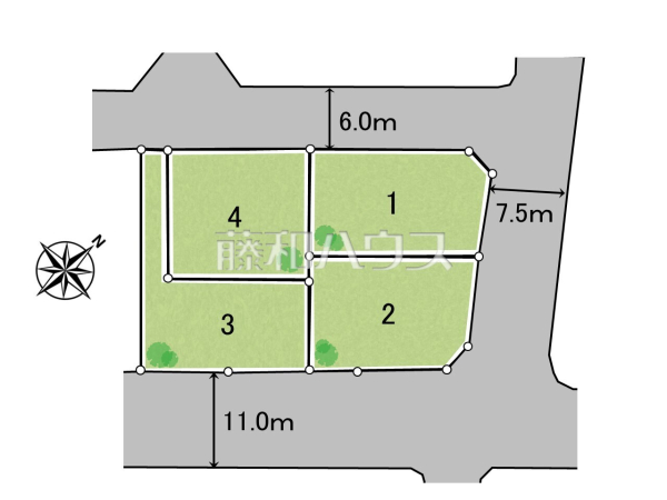 全体区画図 【相模原市緑区下九沢】 全体区画図 【相模原市緑区下九沢】