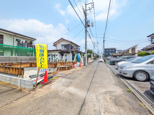 接道状況および現場風景 【国分寺市富士本1丁目】