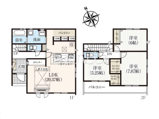 間取図 【那覇市具志2丁目】