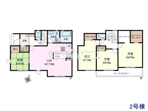 ≪間取図≫ 4LDK+WIC・SIC・フリースペース【西東京市中町6丁目】