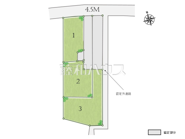 ≪全体区画図≫物件の事、諸費用の事など、小さな疑問も、お気軽にご連絡・ご相談下さい。 【調布市深大寺元町2丁目】 ≪全体区画図≫物件の事、諸費用の事など、小さな疑問も、お気軽にご連絡・ご相談下さい。 【調布市深大寺元町2丁目】
