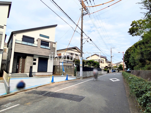 接道状況および現場風景 【三鷹市新川4丁目】