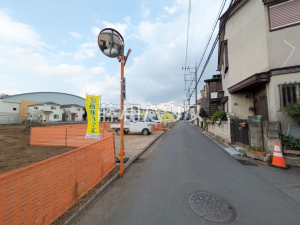 接道状況および現場風景