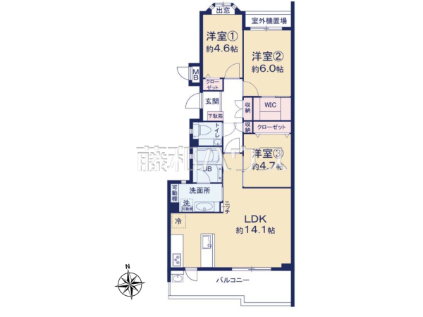 間取図 【朝日マンション国領】 間取図 【朝日マンション国領】