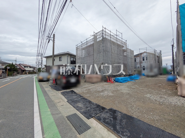 接道状況および現場風景 【糟屋郡粕屋町内橋東1丁目】 接道状況および現場風景 【糟屋郡粕屋町内橋東1丁目】