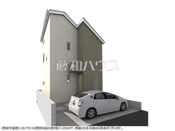 完成予想図(外観) 【調布市西つつじケ丘4丁目】 完成予想図(外観) 【調布市西つつじケ丘4丁目】