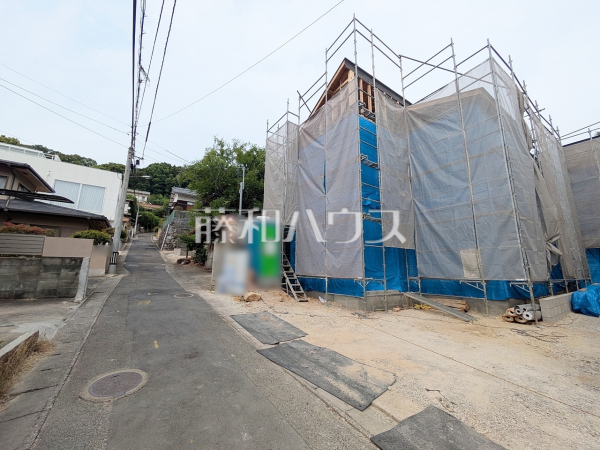 接道状況および現場風景 【福岡市中央区小笹5丁目】 接道状況および現場風景 【福岡市中央区小笹5丁目】