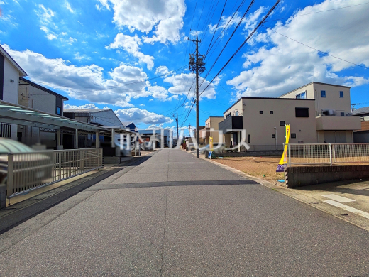 接道状況および現場風景 【春日井市森山田町】