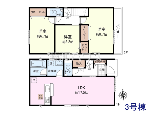 間取図 【昭島市昭和町3丁目】 間取図 【昭島市昭和町3丁目】