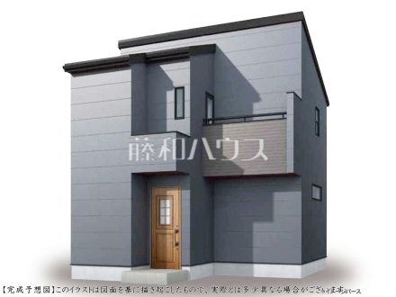 ≪完成予想図(外観)≫建物のプレゼンをさせていただきますので、実際の完成イメージを思い描いていただくことができます。お気軽にお問合せ下さい。 【府中市若松町3丁目】