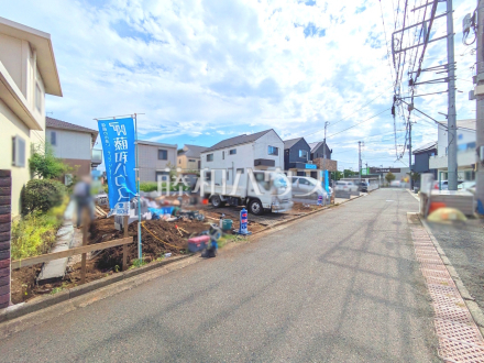 接道状況および現場風景 【三鷹市牟礼5丁目】/撮影日2026/08/21