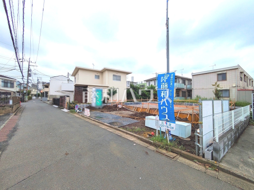 接道状況および現場風景 【三鷹市牟礼5丁目】