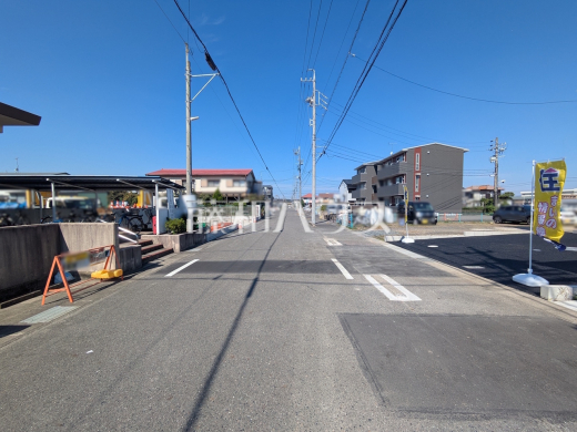 接道状況および現場風景 【西春日井郡豊山町大字豊場字新栄】