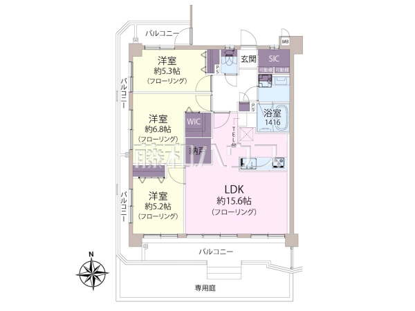 間取図 【シティライフ板付】 間取図 【シティライフ板付】
