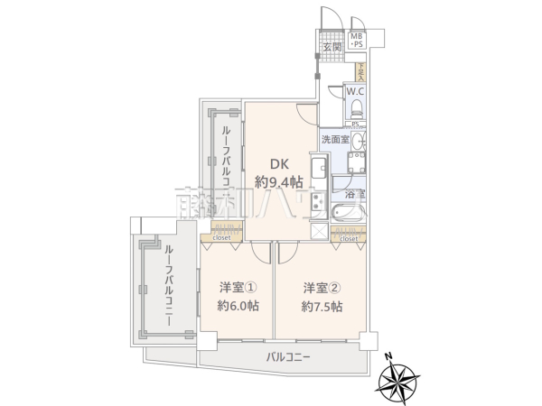 間取図 【オリエントハイツ和白Ⅱ】 間取図 【オリエントハイツ和白Ⅱ】