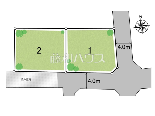 全体区画図 【西東京市谷戸町3丁目】