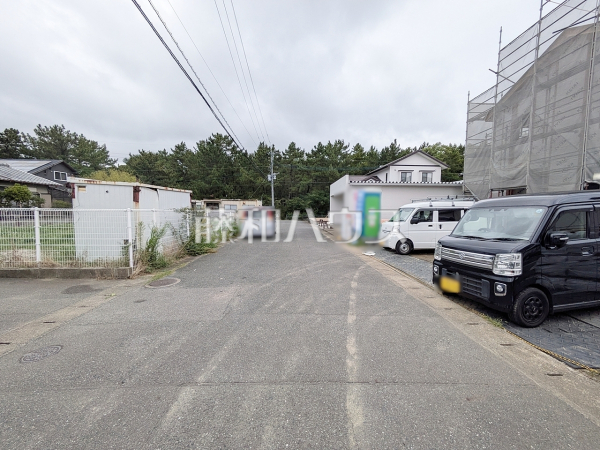 接道状況および現場風景 【福岡市西区今津】 接道状況および現場風景 【福岡市西区今津】