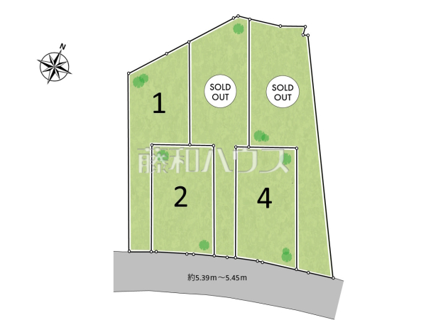 全体区画図 【南城市玉城字愛地】 全体区画図 【南城市玉城字愛地】