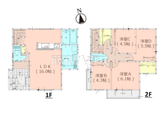 間取図 【福岡市早良区小田部1丁目】