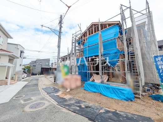 接道状況および現場風景 【福岡市早良区小田部1丁目】