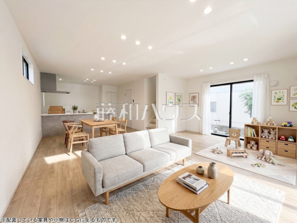 リビング※配置している家具や小物はCGによるものです。 【練馬区谷原6丁目】 リビング※配置している家具や小物はCGによるものです。 【練馬区谷原6丁目】