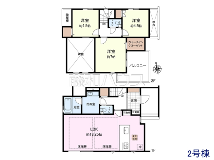 2号棟 間取図 【杉並区高井戸西2丁目】