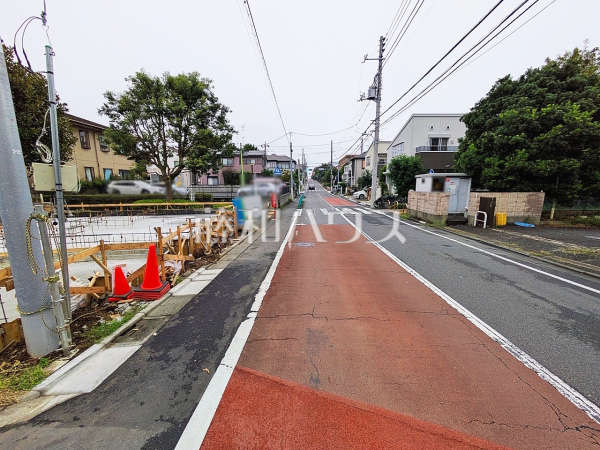 接道状況および現場風景 【杉並区上井草3丁目】 接道状況および現場風景 【杉並区上井草3丁目】