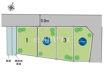 全体区画図 【東久留米市南沢1丁目】西武池袋線「東久留米」駅 徒歩14分!「ひばりヶ丘」駅 徒歩21分!!