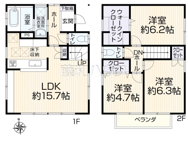 間取図 【西東京市芝久保町5丁目】 間取図 【西東京市芝久保町5丁目】
