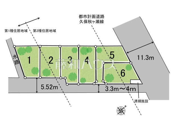 全体区画図 【志木市下宗岡3丁目】 全体区画図 【志木市下宗岡3丁目】