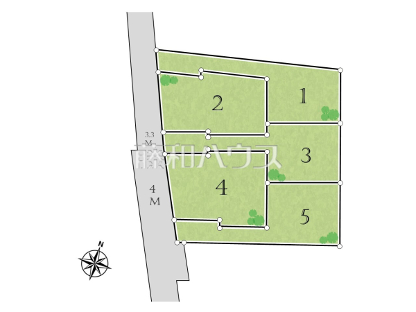 全体区画図 【狛江市猪方3丁目】 全体区画図 【狛江市猪方3丁目】