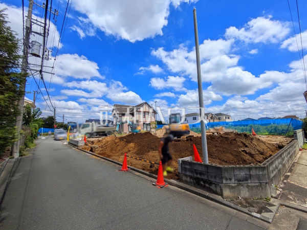 接道状況および現場風景 【狛江市猪方3丁目】 接道状況および現場風景 【狛江市猪方3丁目】